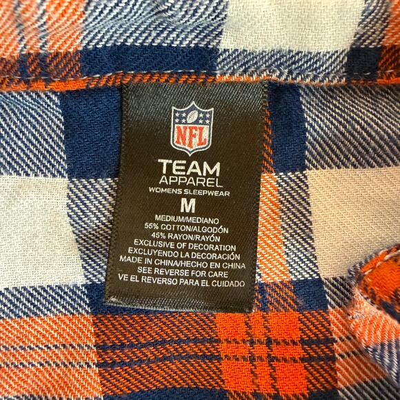 NFL Denver Broncos Football Women's Plaid Button Up Shirt Size Medium - Picture 7 of 7